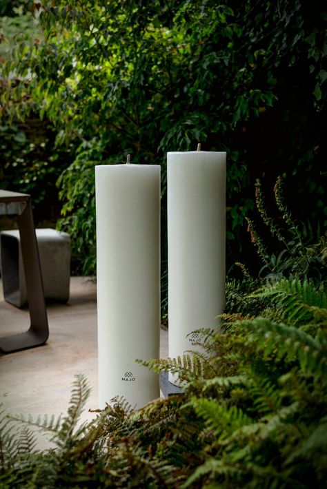 Giant Candles Decor, Huge Candles Decor, Large Floor Candle Holders, Floor Candles, Giant Candle, Simple Wedding Decoration, Oversized Candles, Interior Pillars, Fat Pug