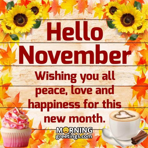 1st November Good Morning, November Happy New Month, Happy New Month November Wishes, November New Month Wishes, Happy New Month Of November, Happy November Images, Welcome November Images, New Month November Blessings, Hello November Month