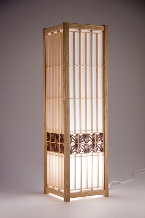 Shoji Lamp, Japanese Lamp, Asian Lamps, Japanese Lamps, Japanese Joinery, Wood Furniture Plans, Woodworking Shop Plans, Shoji Screen, Magic Light