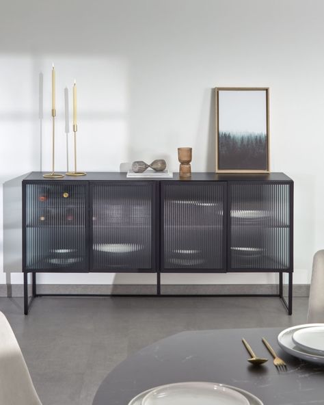 Sideboard Modern, Credenza Design, Dining Room Sideboard, Small Candle Holders, Buffet Design, Прикроватные Тумбочки, Large Candle, Small Sideboard, Large Candle Holders