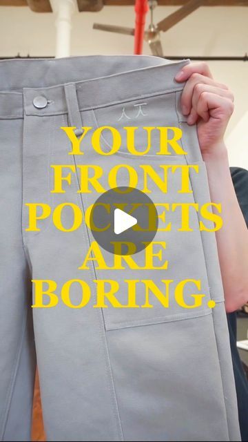 jung 정현 on Instagram: "a rant on front pockets — a companion piece to my previous video" Instagram A, Sewing, On Instagram, Instagram