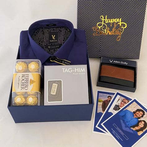 Buy/Send Gifts box and hampers  to India From angroos.com. handpicked gift collections with mens shirt box and shirt hampers | 
Get unique lovely gifts for Him at India's largest gift store. Gifts Hamper, Luxury Birthday Gifts, Online Birthday Gifts, Birthday Gifts For Brother, Gifts For Hubby, Luxury Birthday, Best Birthday Gift, Unique Gifts For Dad, Creative Birthday Gifts