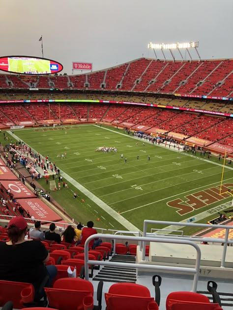 Kc Chiefs Aesthetic, Chiefs Game Aesthetic, Kansas City Chiefs Aesthetic, Chiefs Aesthetic, Kc Aesthetic, Kansas City Chiefs Stadium, Cheifs Football, Kanas City Chiefs, Kansas City Nfl