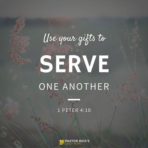 www.aprilrodgers.com/serving/ We each have different gifts that can be used to glorify God. Without you faithfully administering YOUR gift, the blessing to others will never be as great as it could be! So serve it up! #ReflectingLight Serve Others Quotes, Serve One Another, 1 Peter 4 10, Church Doors, Serve God, 1 Peter, Gift Quotes, Spiritual Gifts, Spiritual Inspiration