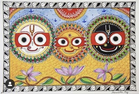 Jagannath Balaram Subhadra Painting, Puri Jaganath Paintings, Jagganath Lord Painting On Canvas, Jagnath Puri Painting, Jagganath Lord Drawing, Jagganath Lord Painting, Puri Jagannath Painting, Madhubani Art Krishna, Jagannath Pic