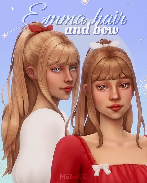 Emma hair & bow | Patreon