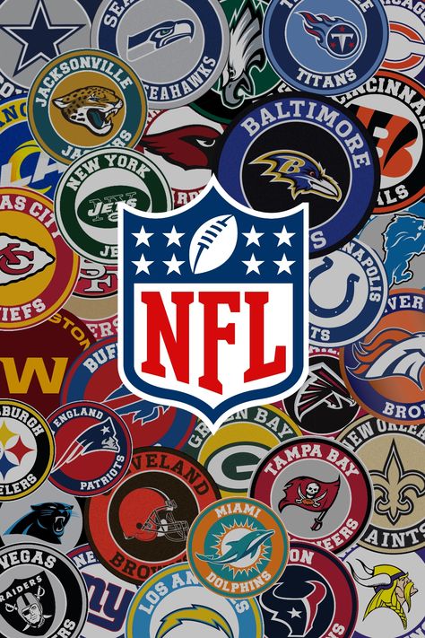 Football Teams Wallpaper, Nfl Logo Wallpaper, Nfl Wallpaper Aesthetic, Football Teams Logo, American Football Wallpaper, Nfl Aesthetic, Drawing Football, College Football Logos, Cool Football Pictures