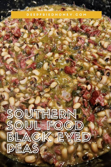 Southern Black Eyed Peas • deepfriedhoney Black Eyed Peas And Ground Beef, Instant Pot Southern Black Eyed Peas, Black Eyed Peas With Salt Pork, Black Eyed Peas And Neck Bones, Paula Deen Black Eyed Peas Recipe, Black Eye Peas With Smoked Turkey, Southern Black Eyed Peas Crock Pot, Soul Food Black Eyed Peas, Crock Pot Black Eyed Peas Southern Style