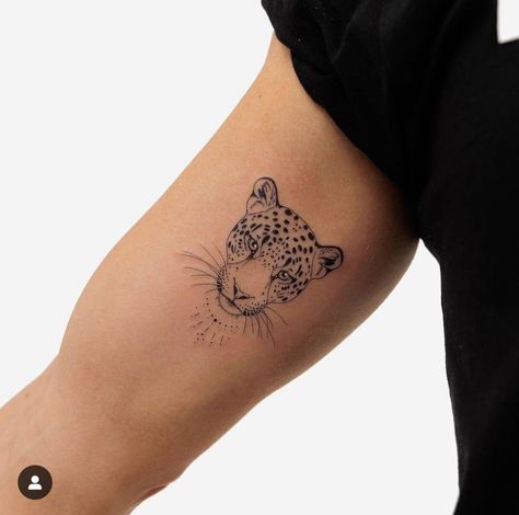 Dainty Cheetah Tattoo, Mini Leopard Tattoo, Chetta Tattoo, Small Cheetah Tattoo For Women, Feline Tattoos For Women, Fine Line Leopard Tattoo, Leapord Tattoo Women, Mini Tiger Tattoo, Cheetah Face Tattoo