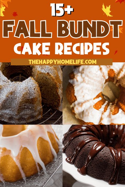 Fall Bundt Cake, Cake Recipes For Thanksgiving, Spice Bundt Cake, Bunt Cake Recipe, Bundt Cake Recipes, Cake Recipe From Scratch, Banana Bundt Cake, Orange Bundt Cake, Bundt Recipes