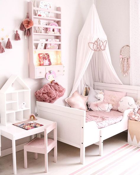 STYLISH KIDS' ROOMS WITH IKEA BEDS - Kids Interiors Ikea Girls Room, Ikea Girls Bedroom, Ikea Toddler Bed, Ikea Kids Bed, Stylish Kids Room, Ikea Kids Room, Ikea Kids, Toddler Girl Room, Kids Bedroom Designs