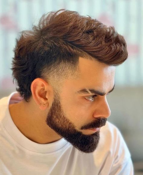 MiD DAY Virat Kohli Hairstyle 2024, Virat Kohli Haircut, Kohli Hairstyle, Trending Hairstyles For Men, Virat Kohli Hairstyle, Modern Quiff, Pompadour Style, Concert Hairstyles, Gents Hair Style