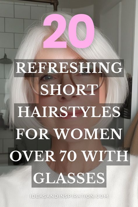 Click for More ➡️ | Save for Later ❤️A fresh new look can be just a haircut away! These refreshing short hairstyles for women over 70 with glasses are perfect for adding volume, softness, and ease to your daily routine. Embrace natural gray, silver, or warm blondes with stylish cuts! #ShortHairOver70 #StylishHair #HairForGlasses #TimelessBeauty Warm Blonde, A Haircut, Stylish Hair, Short Hairstyles For Women, Hairstyles For Women, Save For Later, Short Hairstyles, Daily Routine, Timeless Beauty