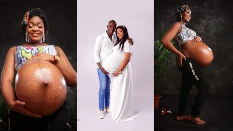 Quadruplets Belly, Giving Birth Photos, Triplet Pregnancy, Pregnant With Triplets Belly, Pregnant With Triplets, Triplets Pregnancy, Big Pregnant, Bush Family, Baby Bump Pictures