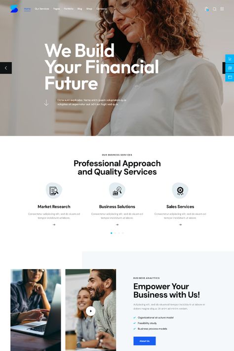 The "Investments - Business & Financial Advisor WordPress Theme" is a professional and versatile WordPress theme designed for financial advisors, investment firms, business consultants, and related industries. It offers a range of features and customization options tailored to create a visually appealing and functional website for financial and business services. Cpa Website Design, Consulting Firm Website Design, Financial Website Design, Investment Website Design, Finance Website Design, Consulting Website Design, Business Consulting Website, Finance Advisor, Investment Website