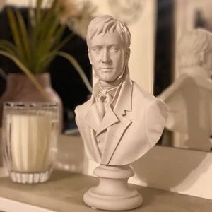 Mr Darcy Statue, Mr Darcy Bust, Regency Aesthetic, Marble Bust, Marble Collection, Bust Sculpture, Romantic Home Decor, Mr Darcy, Romantic Homes