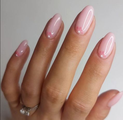 Summery Nails, Her Nails, Cute Gel Nails, Soft Nails, Round Nails, Pink Nail, Dream Nails, Fire Nails, Floral Nails