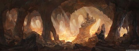 Wall Art Print Lost City Art Caves Caverns Art by mysticaessentia Teeth Illustration, Cave City, Teeth Art, Fantasy Setting, Fantasy Art Landscapes, Environment Design, Fantasy Inspiration, Environment Concept Art, Fantasy Illustration