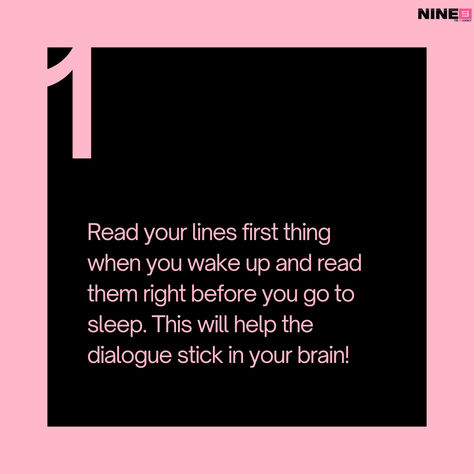 Having issues with your script? Discover the art of line memorization with these top 5 techniques 🙌 Line Memorization Tips, Memorizing Lines Tips Acting, Theater Monologues, Monologues From Plays, How To Memorize Lines, Theatre Tips, Actors Life, Dancing Tips, Acting Advice