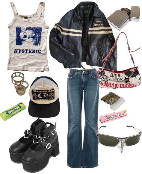 Where To Buy Rockstar Gf Clothes, Y2k Rockstar Gf, Rockstar Gf Outfit School, Real 90s Fashion, Hello Love, Looks Pinterest, Tank Outfit, Wardrobe Tips, Fits Clothes