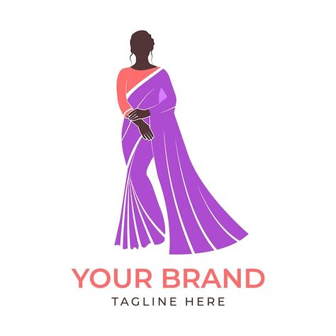 Saree logo with women figure modern desi... | Premium Vector #Freepik #vector #fashion-mannequin #boutique #fashion-boutique #mannequin Saree Logo Design, Saree Logo Design Ideas, Boutique Mannequin, Mannequin Fashion, Fashion Creatives, Fashion Mannequin, Fashion Illustration Tutorial, Illustration Tutorial, Wallpapers Cartoon