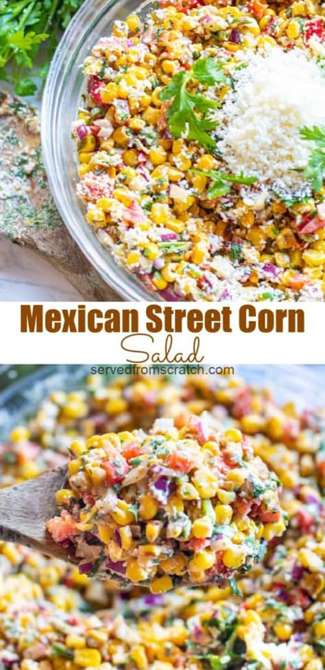 Barrio Tacos, Street Corn Salad Recipe, Mexican Street Corn Salad Recipe, Salad Macaroni, Street Corn Recipe, Street Corn Salad, Corn Salad Recipe, Salad Kale, Mexican Street Corn Salad