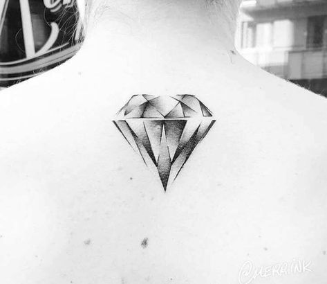 Diamond Tattoo Meaning, Black Diamond Tattoos, Small Diamond Tattoo, Breastfeeding Tattoo, Diamond Tattoo Designs, Diamond Tattoo, Diamond Outline, Gem Tattoo, Simple Tattoos For Guys