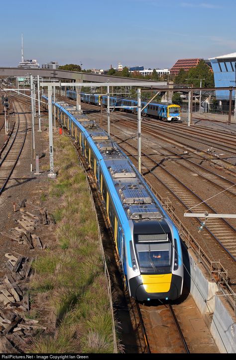 RailPictures.Net Photo: 9908 Metro Trains Melbourne HCMT class at Richmond, Melbourne, Australia by Ian Green Australia, Public Transport, Richmond Melbourne, Melbourne Australia, Melbourne, Train, Photographer, High Quality, Green