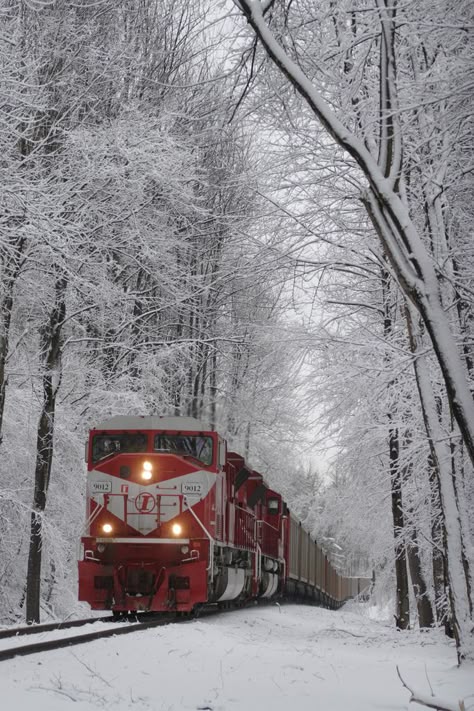 A quick trip to the INRD was almost put on hold as we received several inches of snow in northwest Indiana. We braved it all and made our way down there to find XL working their way south on the Midland Sub heading for another load of black diamonds at Bear Run. Winter Szenen, Old Trains, Train Pictures, Winter Scenery, Snow Scenes, Winter Pictures, Winter Wonder, Train Tracks, Black Diamonds