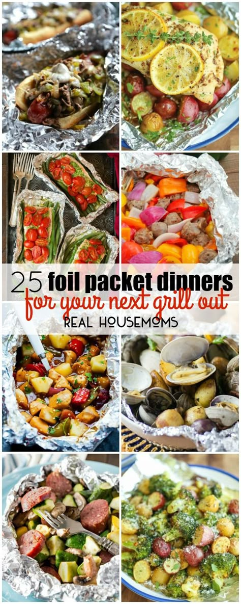 I love grilling during the summer months, but I love dinners with practically no clean up even more. With these 25 FOIL PACKET DINNER FOR YOUR NEXT GRILL OUT I get the… Tin Foil Dinners, Foil Meals, Foil Pack Dinners, Foil Packet Dinners, Foil Pack Meals, Foil Dinners, Foil Packs, Foil Packet Meals, Foil Packet