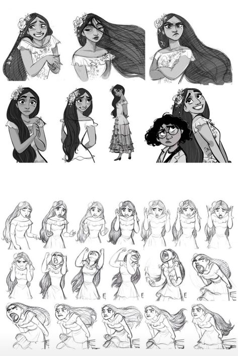 Disney Character Tutorial, Character Sheet Disney, Disney Character Model Sheets, Disney Facial Expressions Reference, Disney Character Expression Sheet, Animation Expression Sheet, Disney Character Sheet, Disney Character Drawings Sketches, Disney Style Drawing Character Design