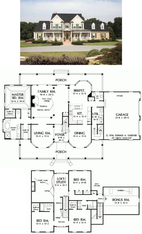 Old House Floor Plans 2 Story, Two Story House Plans 6 Bedroom, Big Suburban House Floor Plans, Pretty House Floor Plan, American Mansion Floor Plan, House On Land Country Dream Homes, Big Family House Floor Plans, Large Family Home Layout, Farmhouse Mansion Layout