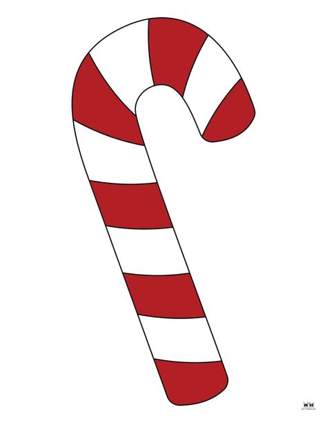 Choose from a wide variety of candy cane coloring pages and templates for hours of Christmas coloring and fun. 100% FREE! Print from home! Printable Candy Cane, Candy Cane Template, Candy Cane Image, Christmas Ornament Coloring Page, Candy Cane Coloring Page, Printable Christmas Decorations, Christmas Bookmarks, Christmas Window Decorations, Gift Tags Diy