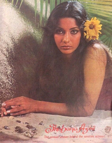 Shabana Azmi, Old Film Stars, Bollywood Pictures, Mermaid Painting, Vintage India, Vintage Bollywood, Aesthetic People, Indian Aesthetic, Brown Girl