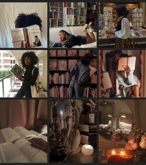 Black women reading books , black women in dark academia aesthetic Dark Academia Aesthetic Outfit Black Women, Afro Academia Aesthetic, African American Dark Academia, Afro Dark Academia, Bipoc Academia Aesthetic, Light Academia Aesthetic Black Women, Educated Black Woman Aesthetic, Studying Aesthetic Black Women, Dark Librarian Aesthetic