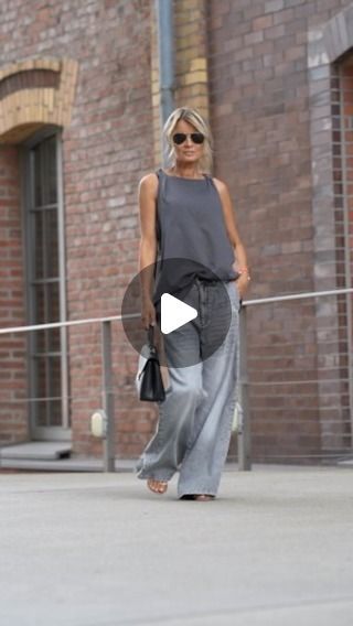 Gitta Banko on Instagram: "#shadesofgrey 
#jeans @gittabanko_thelabel 
#top @thefrankieshop 
Ad" Gitta Banko, August 10, On Instagram, Instagram