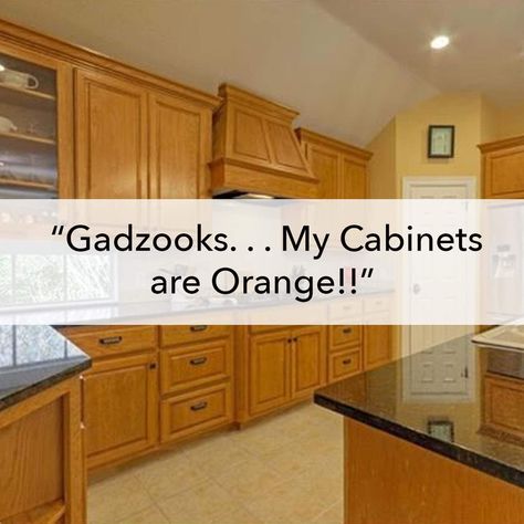 Updating Cabinets - If Your Kitchen is Outdated, There's Hope Old Honey Oak Kitchen Cabinets, Wooden Cabinet Makeover, Oak Cabinets Before And After, Update Yellow Oak Cabinets, 80s Oak Cabinet Makeover, Orange Cabinets Makeover, Pine Wood Cabinets Kitchen, Updating Orange Oak Cabinets, Maple Cabinet Makeover