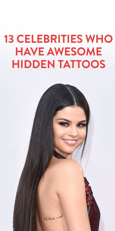 Celebrity Women Tattoos, Collarbone Tattoo Placement, Hip Crease Tattoo, Tattoo Ideas Female Rib Cage, Tattoo Ideas For Scars, Live A Little Tattoo, Hidden Meaning Tattoos, Celebrities With Tattoos, Bantu People