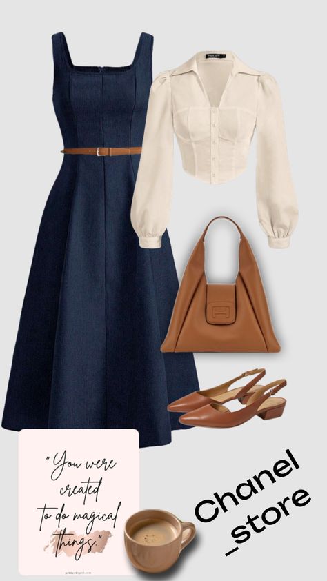 #fyp #outfit #oldmoney Modesty Outfits, Modest Dresses Casual, Effortlessly Chic Outfits, Shein Outfits, Everyday Fashion Outfits, Dress Up Outfits, Classy Work Outfits, Stylish Work Outfits, Modest Fashion Outfits