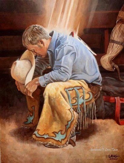 Cowboy Pics, Western Images, Cowboy Prayer, Cowboy Culture, Cowboy Wall Art, Cowboy Pictures, Western Artwork, Wilde Westen, Western Paintings