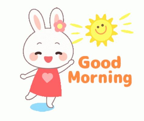 Good Morning Sticker - Good Morning Cute - Discover & Share GIFs Good Morning Cute, Cute Good Morning Gif, Morning Love Quotes, Good Morning Animation, Morning Cartoon, Cute Good Morning Quotes, Good Morning Funny, Morning Gif, Morning Greetings Quotes