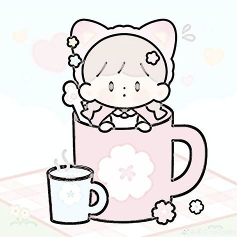 Pastel Pfp, Png Decoration, Cutie Icon, Youtube Aesthetic, Random Pfp, Foto Aesthetic, Baby Drawing, Wallpaper Pastel, Kawaii Girl