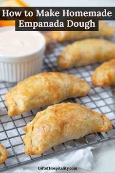 Homemade Empanada Dough, Empanadas Recipe Dough, Homemade Empanadas, Easy Empanadas Recipe, Baked Empanadas, Empanada Dough, Mexican Favorites, Empanadas Dough, Hand Pie Recipes