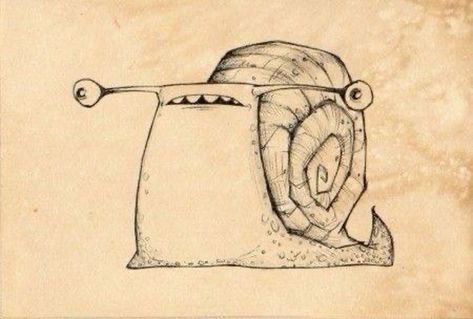 Snail Character Design, Critter Drawing, Snail Drawings, Cute Snail Drawings, Snail Drawing, Snail Illustration, Snail Art, Arte Doodle, Arte Indie