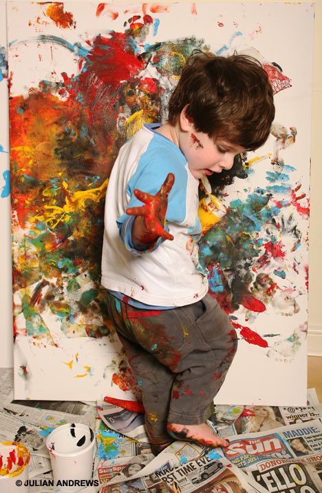 Artist at work: Freddie Linsky - Have your kids hand paint a canvas and hang up their art work for some precious memories :) Finger Painting, Painting For Kids, Belle Photo, Artist At Work, 3d Art, Artist Inspiration, Art World, Art Work, Art For Kids