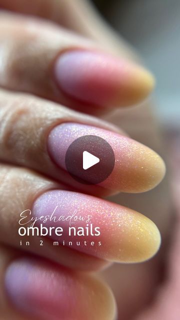 Sasha Podgorny | E-file manicure classes + Salon on Instagram: "Eyeshadows ombré is probably the easiest ombré I’ve ever done!   To learn how to work in my technique and how to speed up - follow the link to book a class.  🗓️April 30-May2  📍San Antonio, TX   #nails#nailsclass #nailclasses #nailvideo#ombrenails#nailtutorials" How To Create Ombre Nails, Eyeshadow For Nails, How To Ombré Dip Nails, Eyeshadow On Nails How To Apply, Ombre Nail Techniques, How To Do Ombre Acrylic Nails, Ohara Nails, Blooming Gel Ombre Nails, Eyeshadow Ombre Nails