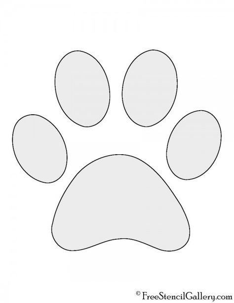 Dog Paw Print Stencil | Free Stencil Gallery Pet Pumpkin Carving, Dog Paw Pumpkin Carving, Paw Print Pumpkin Paint, Dog Pumpkin Stencil, Dog Pumpkin Carving Stencil, Paw Print Pumpkin Carving, Printable Pumpkin Template Carving, Pumpkin Carving Ideas Dog, Pumpkin Carving Dog