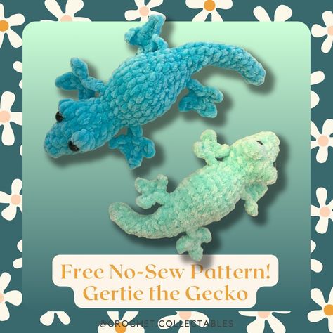 Crochet Gecko Pattern Free, Gecko Pattern, Crochet Pattern No Sew, Crochet Critters, Crochet Horse, Crochet Toys Free, Confection Au Crochet, Crochet Animals Free Patterns, Crochet Things