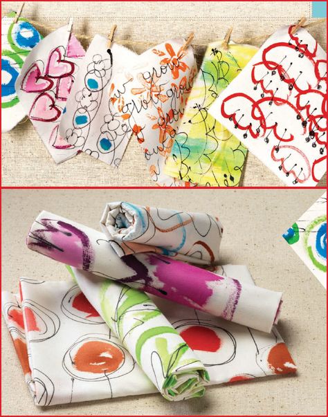 Create one-of-a-kind fabric with these easy DIY fabric painting techniques. Fabric Painting Ideas, How To Watercolor, Diy Straw, Diy Techniques And Supplies, Daily Crafts, International Quilt Festival, Fabric Painting Techniques, Diy Wall Painting, Diy Wand