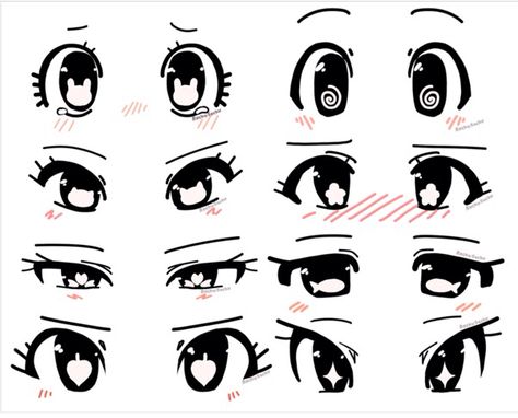 Anime eye drawings Lukisan Fesyen, Kraftangan Prasekolah, How To Draw Anime Eyes, Drawing Face Expressions, Cartoon Eyes Drawing, Drawing Cartoon Faces, Eye Drawing Tutorials, Seni Dan Kraf, Siluete Umane